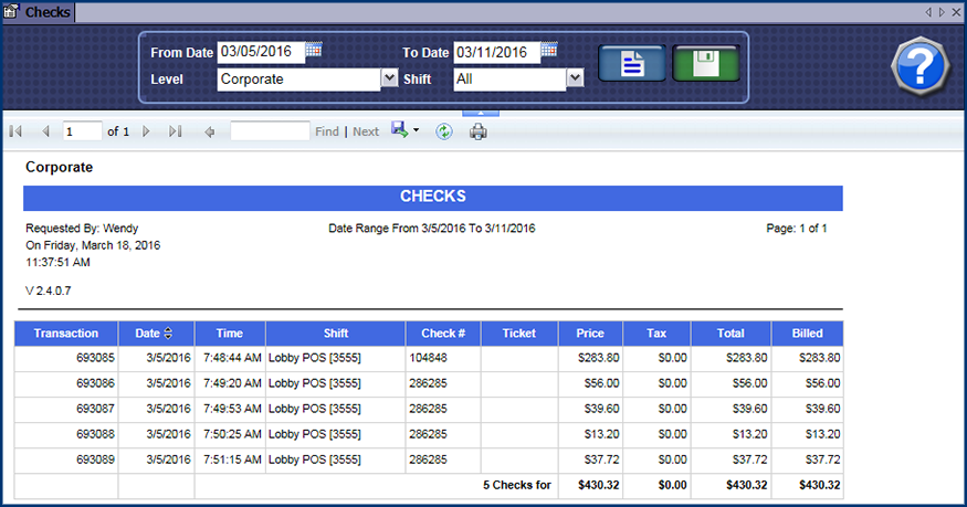 Check Webhelp WashConnect WebHelp Version 1.4.10 > Home > Financial > Register ...